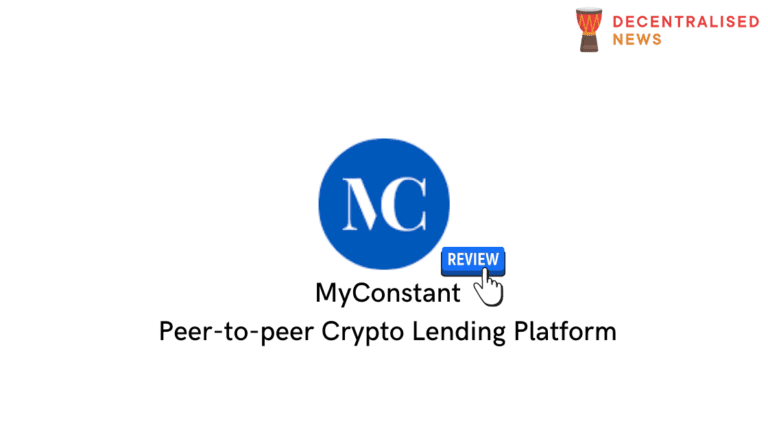 MyConstant Peer-to-peer Crypto Lending Platform