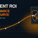 AI Agent ROI compliance cost curve showing oversight and governance reducing returns