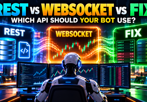 REST vs WebSocket vs FIX crypto trading API comparison for trading bots