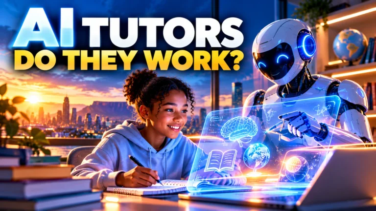 AI tutor helping a student learn, representing the Agentic Education Value Index 2027